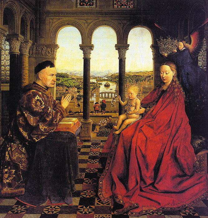 Jan Van Eyck The Virgin of Chancellor Rolin China oil painting art